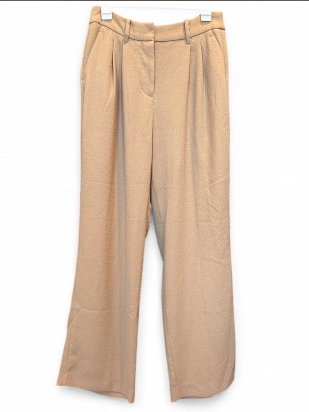 Nine West Tailored High-Rise Wide-Leg Pants - Tan